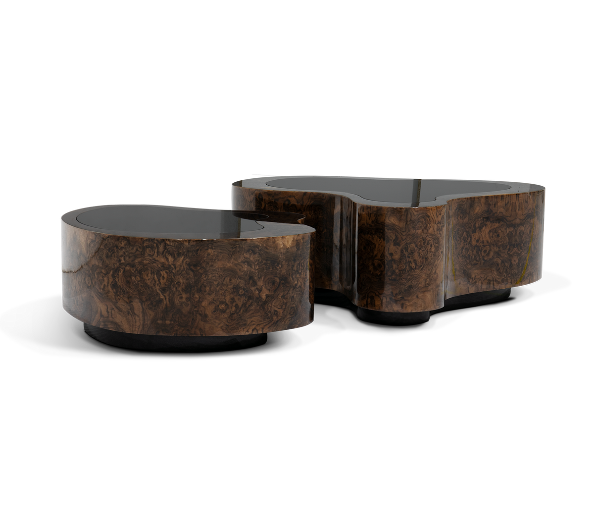 Luxury Hammered Brass Coffee Table with Wave Sculptural Design & Artisan Craftsmanship Center Tea Table