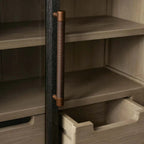Hattie Mid-Century Wall Mounted Storage Cabinet with Arched Drawers
