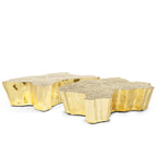 Luxury Patina Brass Coffee Table with Organic Sculptural Design & Handcrafted Finish Center Tea Table