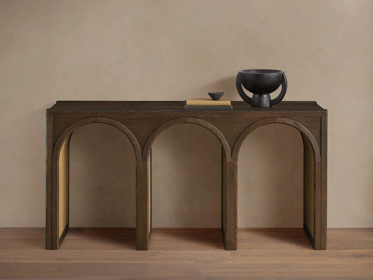 Hattie Solid Oak Entrance Console Table Country Style Entryway Table