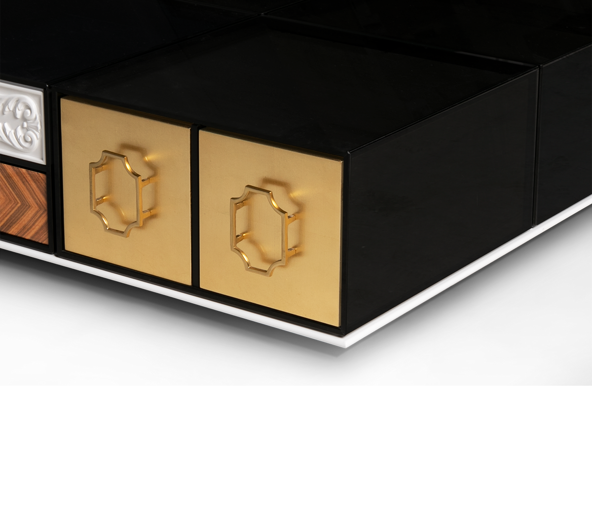 Luxury Modular Coffee Table with Geometric Design, Hidden Storage & Modern Style Center Tea Table