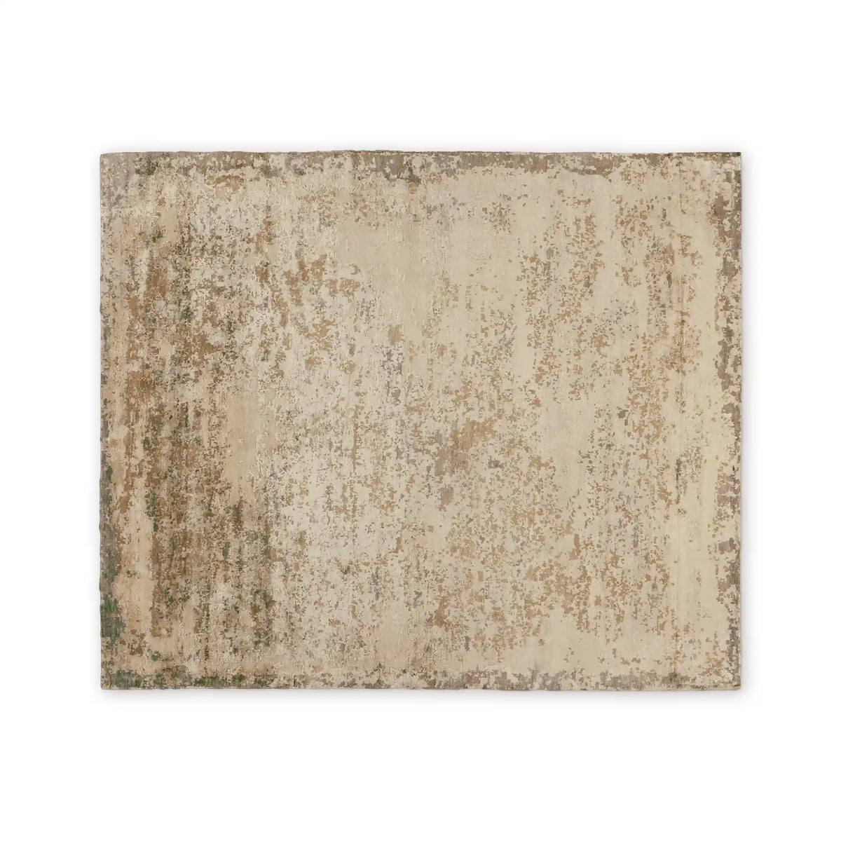 Vyona Hand Tufted Rug in Fog or Sand Tones Vintage Distressed Stone Texture Style Carpet