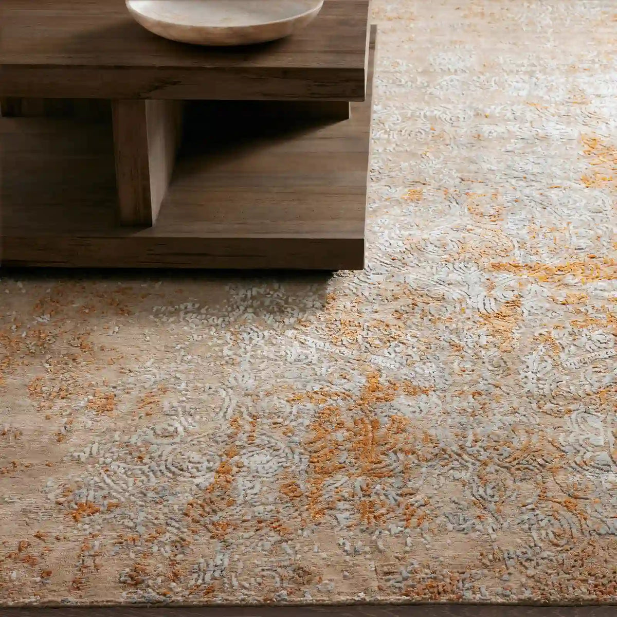Harlowe Hand-Knotted Wool Viscose Rug High-quality Carpets with a Retro Artistic Feel & a Warm Touch