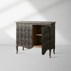 Amalfi Holz Sideboards Buffet Anrichte Handbemalt Used-Look Eingang Aufbewahrungsschrank