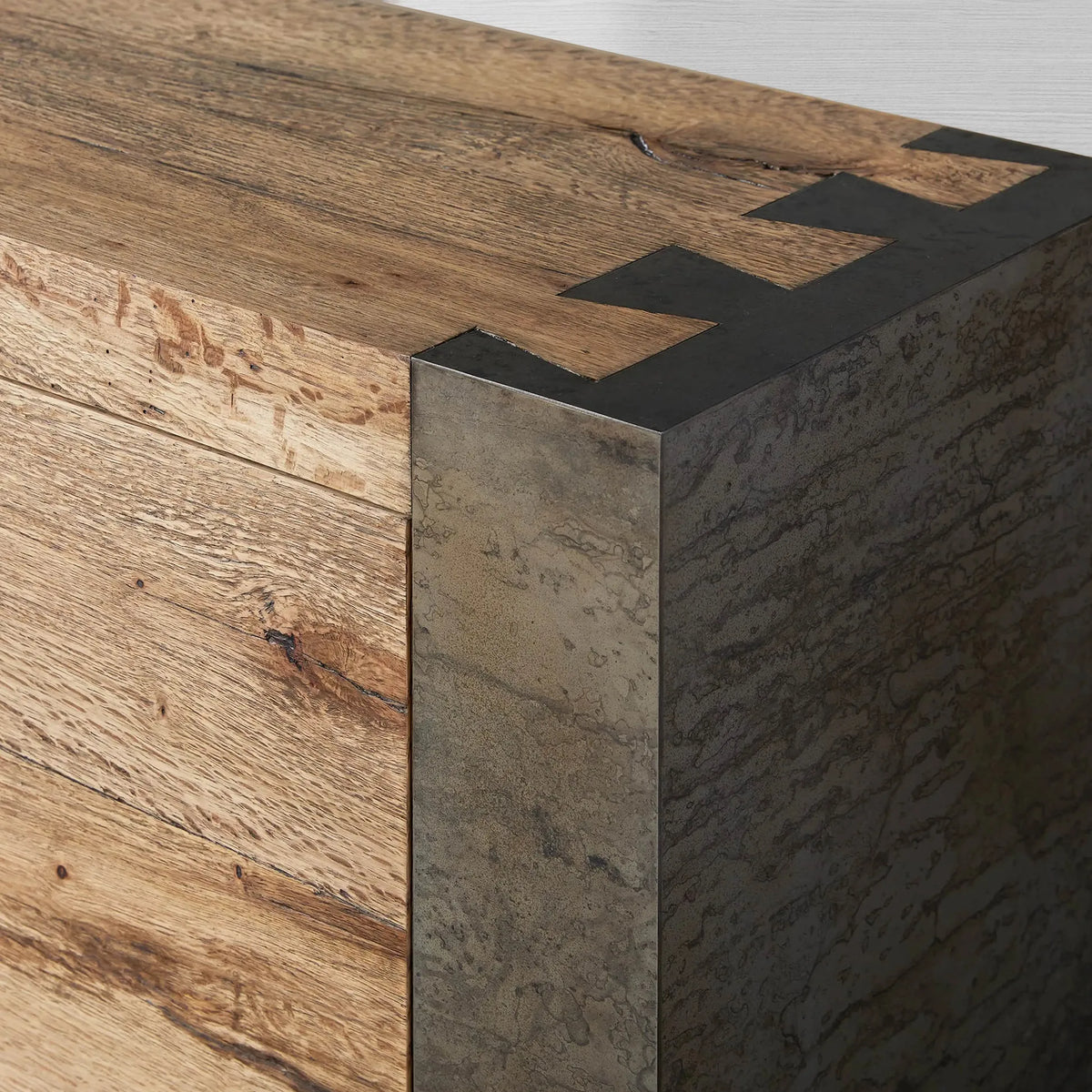 Telluride TV-Schrank aus mexikanischer Eiche, Medienkonsole, Sideboard, TV-Aufbewahrungseinheit aus Holz 