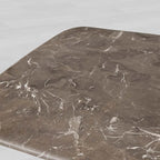 Saint Germain Mix and Match Coffee Table with Marble Top & Clement Wood Base Living Room Center Tea Table Cocktail Table