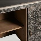 Amalfi Holz Sideboards Buffet Anrichte Handbemalt Used-Look Eingang Aufbewahrungsschrank