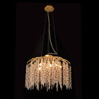 Lustre moderne en cristal de 60 à 100 cm en forme de branche d'arbre, idéal pour le salon.