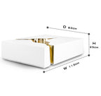 Luxury Coffee Table with Cracked Brass Sculptural Base & Smoked Glass Top Center Tea Table