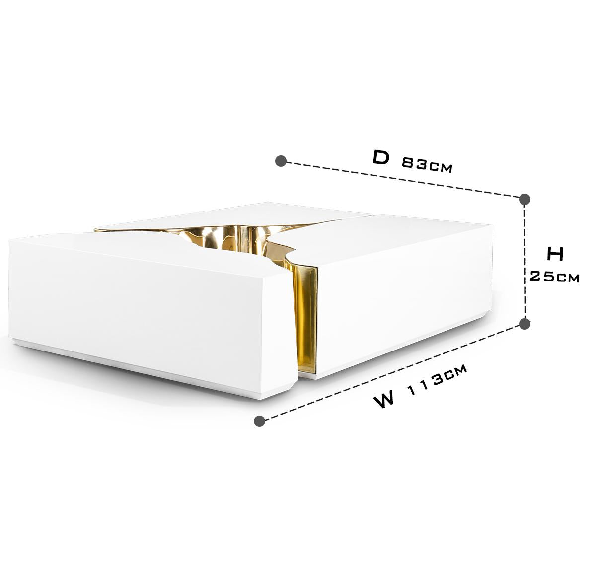 Luxury Coffee Table with Cracked Brass Sculptural Base & Smoked Glass Top Center Tea Table