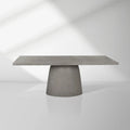Cavallino Classico Outdoor Concrete Dining Table with Oval Base
