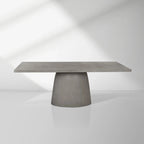 Cavallino Classico Outdoor Concrete Dining Table with Oval Base
