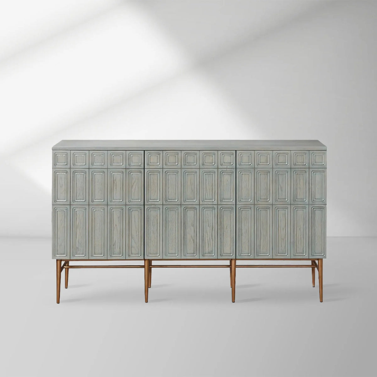 Verdin 3-türige Buffets Sideboards Holz Wohnzimmer TV-Schränke Eingangsbereich Aufbewahrungsschränke