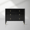 Lavenir Wood Französische Kommode mit sechs Schubladen, modernes, minimalistisches Eingangs-Sideboard