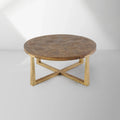 Tadeusz Runder Couchtisch Holz Wohnzimmer Sofatisch Teetisch