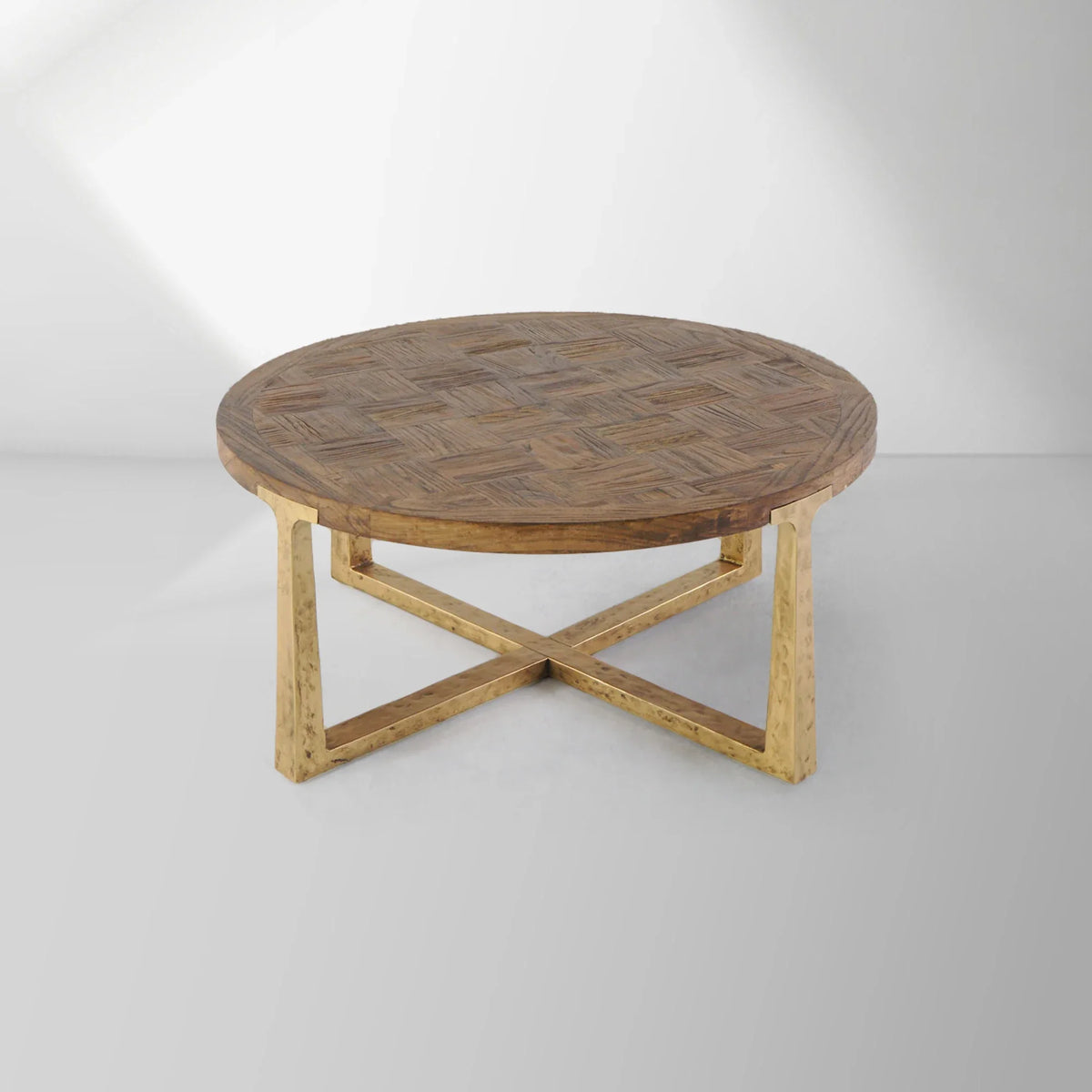 Tadeusz Runder Couchtisch Holz Wohnzimmer Sofatisch Teetisch