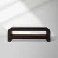 Pierre Wood Coffee Table Sofa Center Tea Table in Oak Veneer with Mid-Century Modern Style