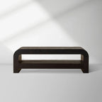 Pierre Wood Coffee Table Sofa Center Tea Table in Oak Veneer with Mid-Century Modern Style
