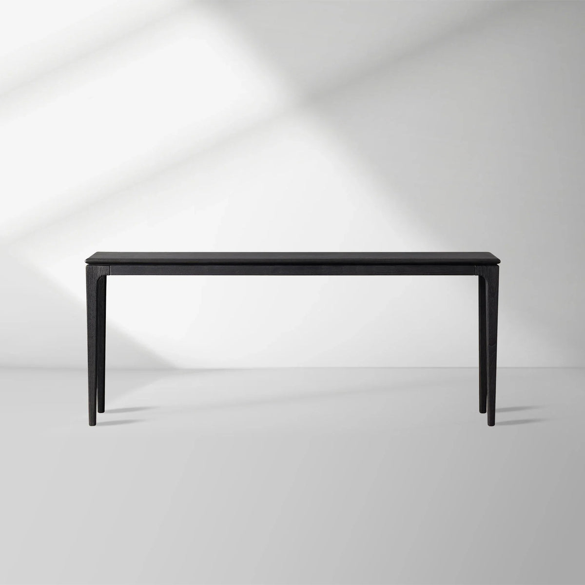 Park Ash Wood Entryway Console Table Minimalist Style Ebony Hallway Entrance Table