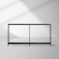 Kavali Metall-Konsolentisch für den Eingangsbereich, massiver Eisenrahmen, Flur-Eingangstisch, elegant & schlichtes Design