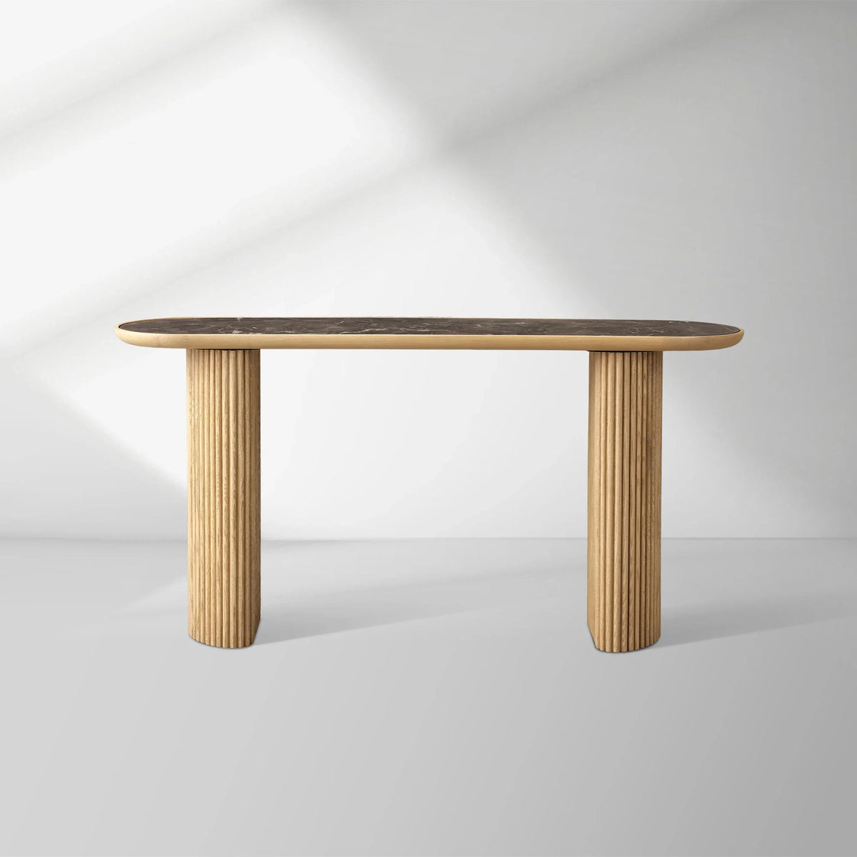 Aster Konsolentisch aus massiver Eiche für den Eingangsbereich, Flur, moderner Stil
