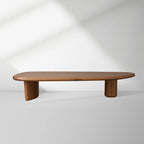 Akiro Coffee Table with Solid Oak Wood Sofa Center Tea Table Mid-Century Style
