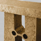 Table console d'entrée Sydney en aluminium sculptural, style sculptural moderne, table de couloir d'entrée