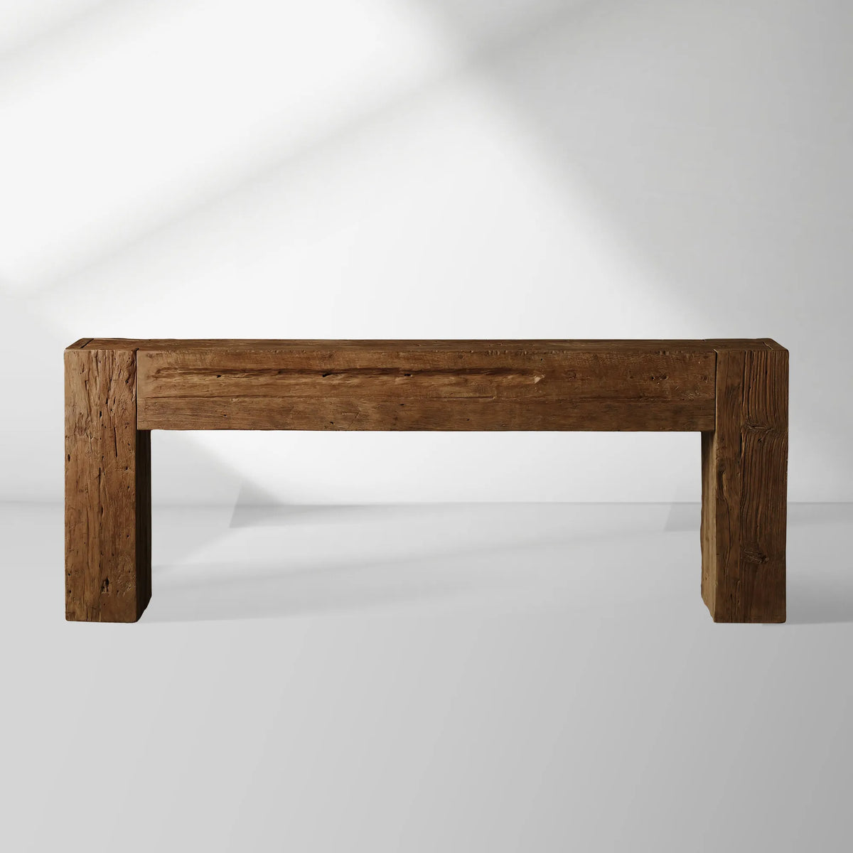Ubud Wood Entrance Console Table Reclaimed Teak Wood Sidewalk Entrance Table