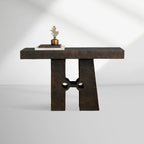 Table console d'entrée Sydney en aluminium sculptural, style sculptural moderne, table de couloir d'entrée