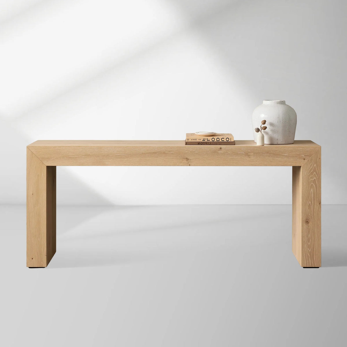 Sullivan Entryway Console Table Solid Oak Hallway Entrance Table Simple Modern Natural Style