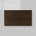 Table basse rectangulaire Sullivan avec placages en chêne massif et base à plinthe noire Table basse de salon
