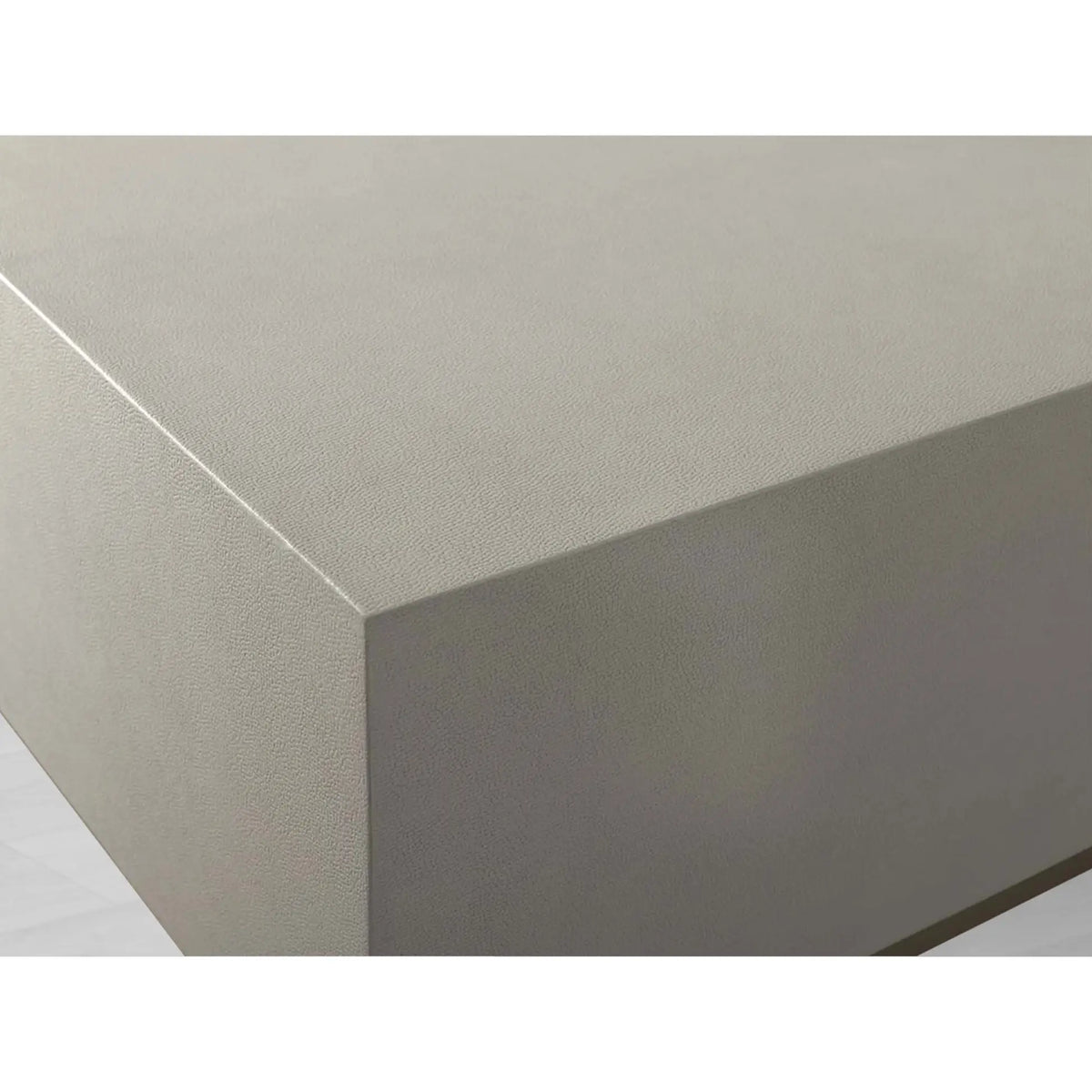 Malone Rectangular Leather Coffee Table with Leather Top & Steel Base Modern Living Room Center Tea Table Cocktail Table