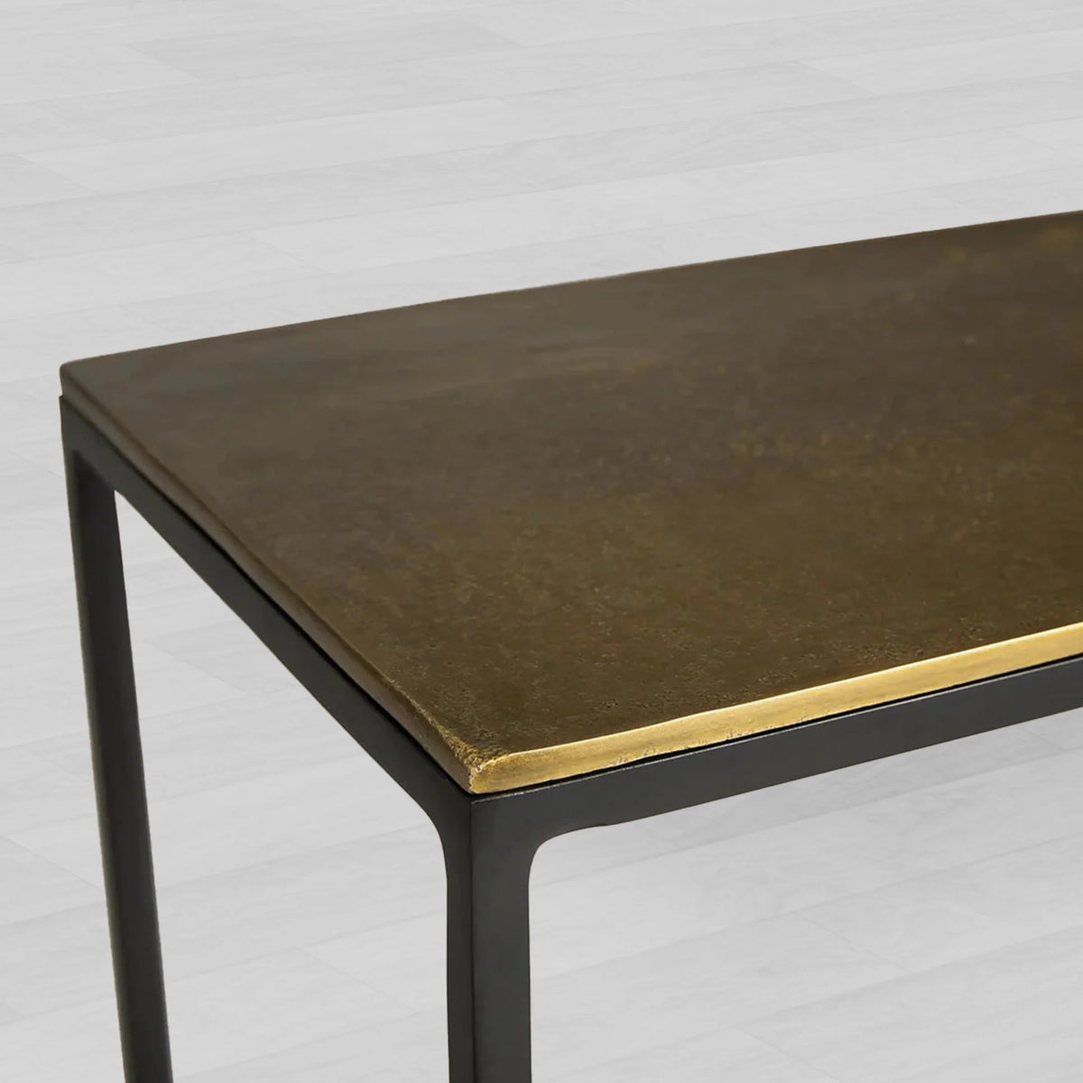 Kavali Metall-Konsolentisch für den Eingangsbereich, massiver Eisenrahmen, Flur-Eingangstisch, elegant & schlichtes Design