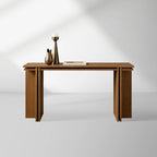 Eaves Layered Oak Entrance Console Table Modern Minimalism Style Wood Entryways Wallway Table