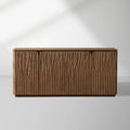Buffet bahut en bois Norris Modern avec base en fibre de verre