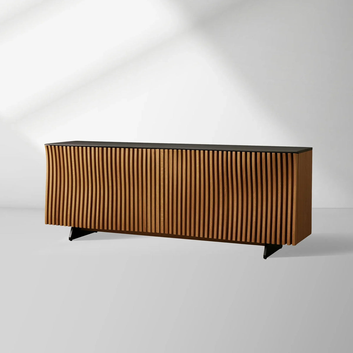 Sorin Reeded Design Buffet Sideboard Holz Eingänge Schrank Medien TV Schrank