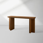 Eaves Layered Oak Entrance Console Table Modern Minimalism Style Wood Entryways Wallway Table