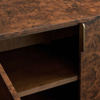 Morley Walnusswurzelholz-Buffet, Anrichte, Wohnzimmer-Medien-TV-Schrank, Holz-Eingangsschrank