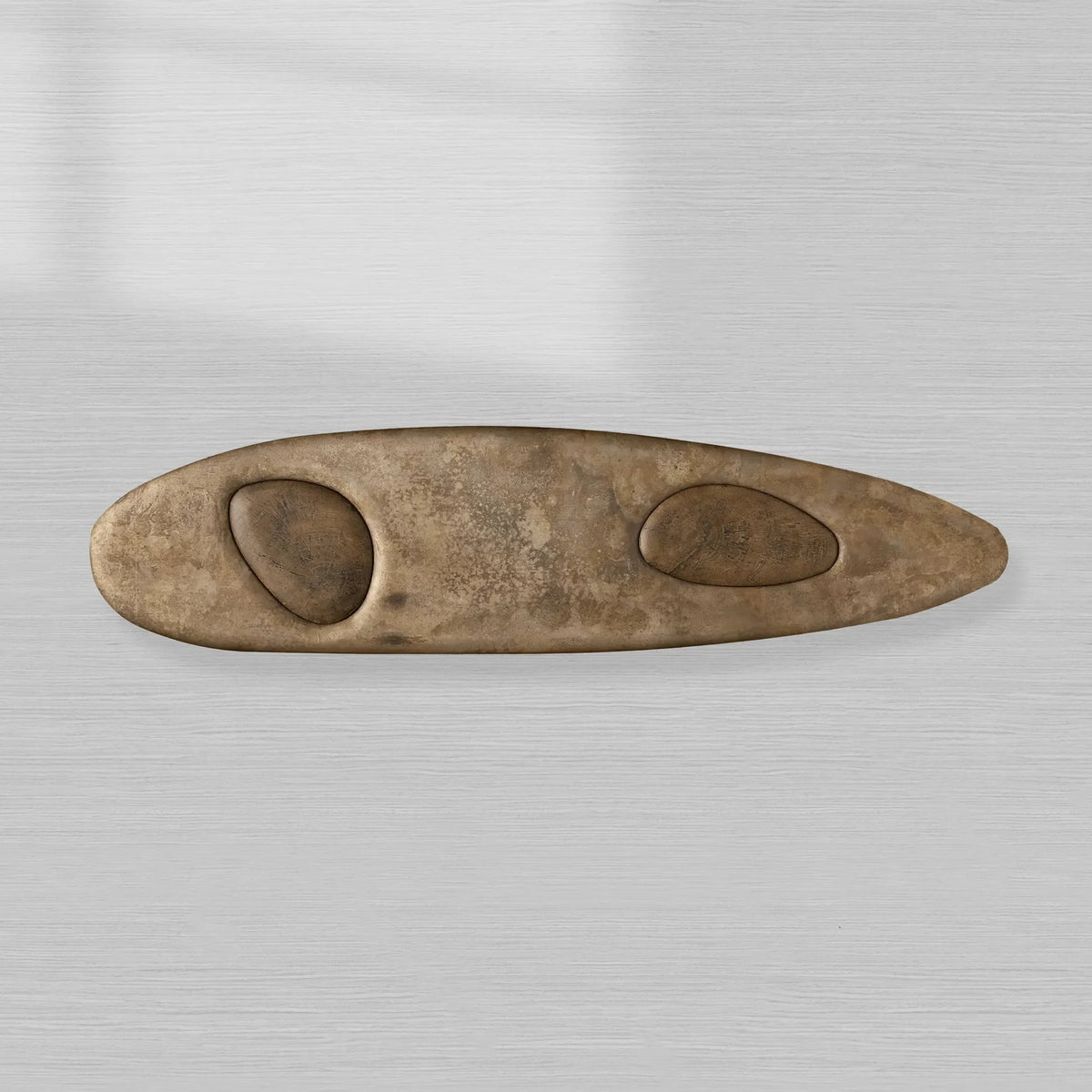 Sucurro Spalted Primavera Wood Console Entryways Table Oxidized Aluminum Top Modern Minimalism Style Entrance Wallway Table