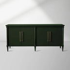Oakleigh Wood Buffet Sideboard Hochglanzlack TV-Schrank Flurschrank Aufbewahrungsschrank