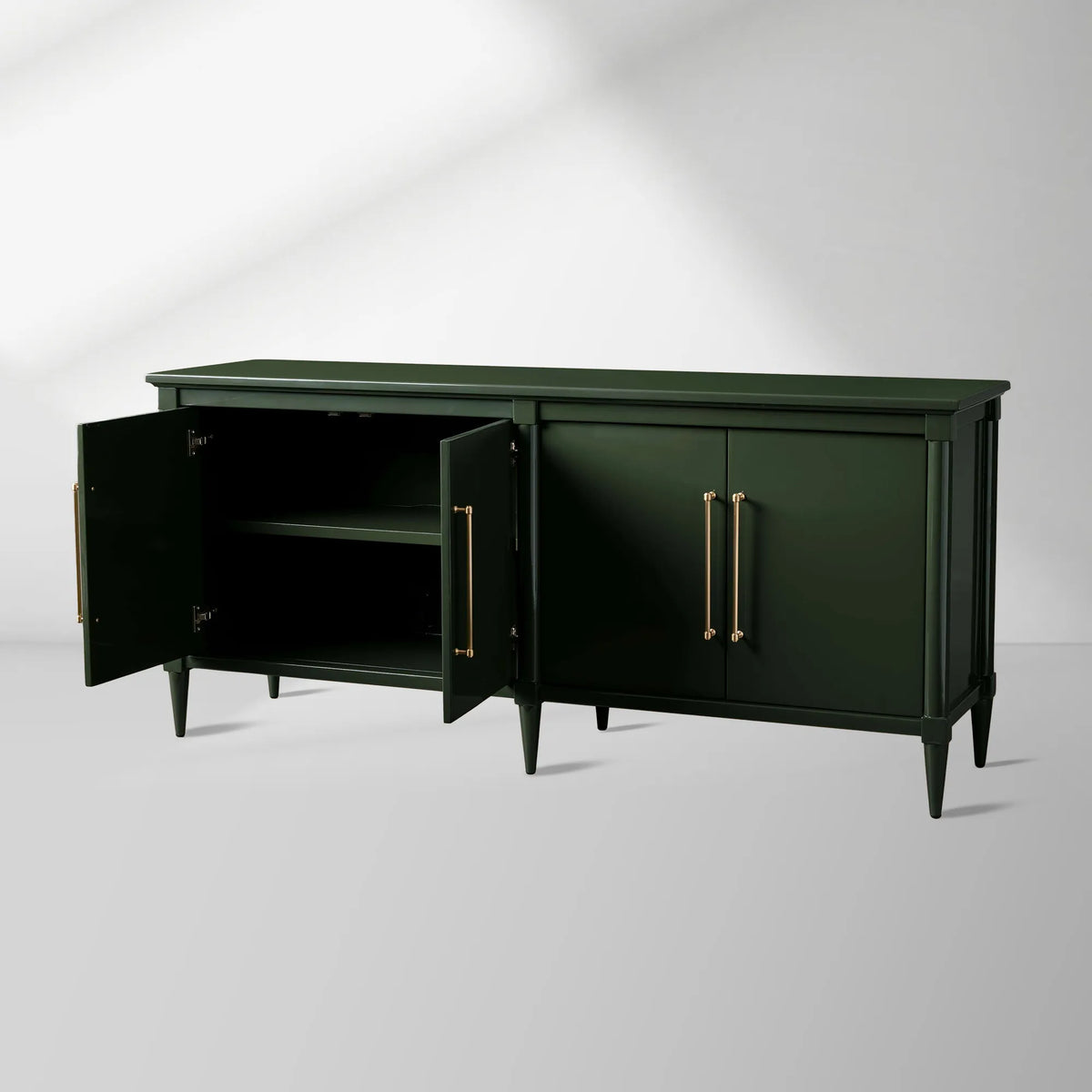 Oakleigh Wood Buffet Sideboard High-Gloss Lacquer Media TV Cabinet Entryways Storage Cabinet