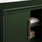 Oakleigh Wood Buffet Sideboard Hochglanzlack TV-Schrank Flurschrank Aufbewahrungsschrank