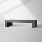 Table basse rectangulaire Sullivan cascade en bois de chêne massif, table à thé centrale de style rustique, table basse de cocktail.