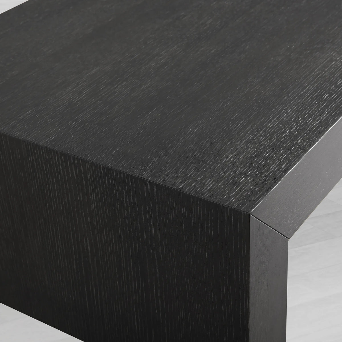 Table basse rectangulaire Sullivan cascade en bois de chêne massif, table à thé centrale de style rustique, table basse de cocktail.