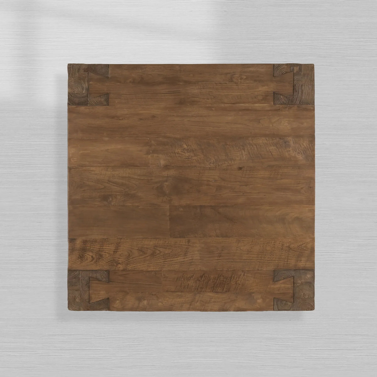 Ubud Square Wood Coffee Table with Teak Reclaimed Wood Living Room Center Tea Table Vintage Style Cocktail Table