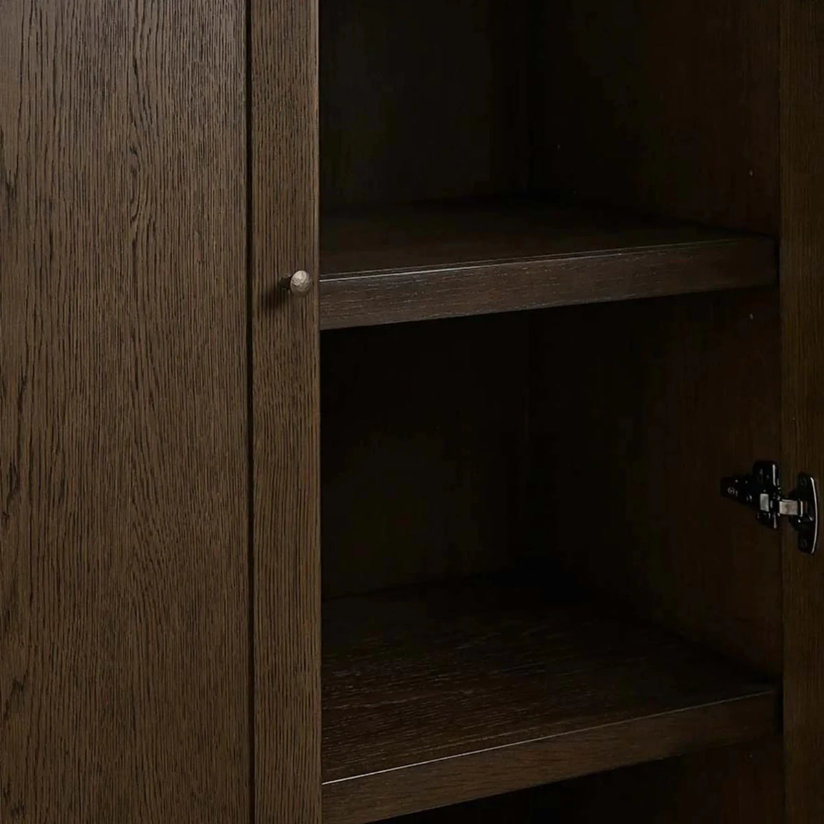 Nason Modular Oak Tall Display Cabinet Modern Lockers Wardrobe Living Room Large Lockers