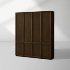 Nason Modular Oak Tall Display Cabinet Modern Lockers Wardrobe Living Room Large Lockers