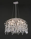 Lustre moderne en cristal K9 argenté de 61 à 102 cm (24 à 40 pouces) en forme de branche d'arbre