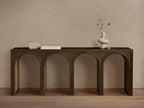 Hattie Solid Oak Entrance Console Table Country Style Entryway Table
