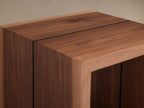 Mihaela Solid Wood Square End Table Handcrafted Romanian Artisan Accent Side Table